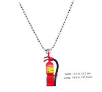 Gatuida Creative Fire Extinguisher Necklace Pendant, Unique Fire Extinguisher Sweater Chain, Fashion Neck Hanging Pendant for Disco and Party Wear