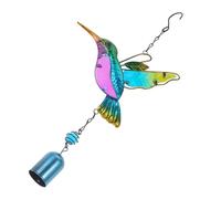 Gatuida Creative Hummingbird Wind Chime with Pendant Garden and Balcony Hanging Decoration Outdoor Ornament Producing Sweet Sounds Hummingbird and Relaxing Home Accent