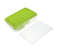 Gatuida Creative Ice Cube Mold with Tray Green Transparent Storage Box and Ice Scraper Multipurpose Freezer Tray for Whiskey Beer Wine and Cold Drinks at Home