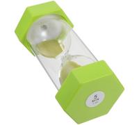 Gatuida Creative Light Green Glass Sand Timer with 5-minute Countdown and Flowing Sand Effect Educational for 's Learning and Mealtime Activities