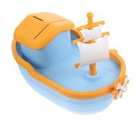 Gatuida Creative Pirate Ship Piggy Bank for Boys Birthday Gift Fun Coin Saving Bank Tabletop Decoration for Encourages Money Saving Habits