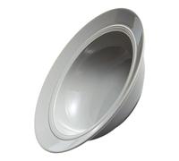 Gatuida Creative Rimmed Ceramic Pasta Plate Deep Salad Soup Dish for Home Restaurant Hotel Use Elegant Nordic Style Porcelain Dinnerware Easy-Clean Kitchen Serving Plate Light Grey