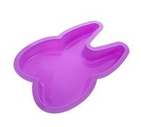 Gatuida Creative Tooth Cake Mold Silicone Baking Mold with Rabbit Ears Design High Temperature Resistant for Family Parties and Festive Celebrations Random Color