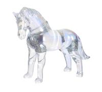Gatuida Crystal Zodiac Horse Figurine Cartoon Sculpture for Home Decor and Office Desk Elegant Animal Ornament Symbolizing Prosperity and Gift and Business Opening Decoration
