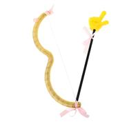Gatuida Cupid Mini Bow and Arrow Set Valentines Day Costume Accessory Prop for and Adults, Yellow Cupid Arrow Kit for Valentines Dress Up and Party Favors