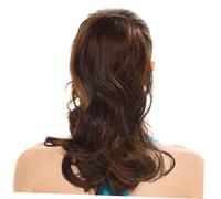 Gatuida Curly Drawstring Ponytail Extension Long Light Brown Faux Hairpiece for Women Easy Secure Hair Extension for Thin Limp Hair No Clip Needed Natural Invisible Style