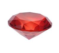 Gatuida Decorative Diamond Ornaments Weddings Faux Diamond Shower Home Decorations Giant for Wedding Party for Decoration Sparkle Bling Bride Shape Red