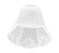 Gatuida Decorative Transparent Acrylic Lamp Shade Protector for Pendant Lights Cover with Frosted Lotus Design Dust-Resistant Light Shade for Dining and Wall Fixtures
