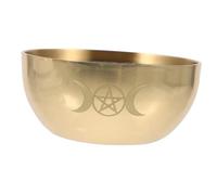 Gatuida Delicate Brass Holy Bowl for Worship and Sacrifice Polished Retro Decorative Offering Bowl for Meditation Aromatherapy and Ritual Use Multi Functional Centerpiece for Home and
