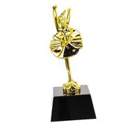 Gatuida Delicate Silver Metal Dance Trophy with Ballet Figurine Durable Award Cup for Ballet Latin Yoga Competitions Kindergarten Graduation Gift and Talent