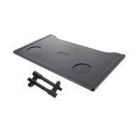 Gatuida Detachable Wheelchair Tray Table with Cup Holder Secure Hook Mount Raised Edge Spill-Resistant Plastic Stainless Steel Lap Tray for Elderly Disabled Users