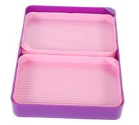Gatuida Diamond Tray with Pink Funnel and Large Sorting Trays Bead Dotting Tool for Organizing Rhinestones and Diamond Art Supplies Craft Organizer for DIY Painting