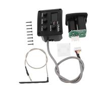 Gatuida Digital Guitar Pickup with Band Equalizer and LCD Tuner Piezo Preamp for Acoustic Electric Instruments Easy Installation for Live Shows Studio Recording and Practice Sessions