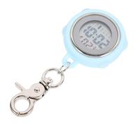 Gatuida Digital Nurse Pocket Watch with Detachable Large Screen Vintage Style Electronic Stopwatch for Exams and Medical Use Material with Precise Timing Blue Clip Hanging Design