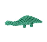 Gatuida Dinosaur Shaped Dog Chew Toy for Puppy Teething Made of Bite-resistant Cotton Rope Material Interactive Pet Plaything for Outdoor Training