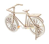 Gatuida DIY Bicycle Model Kit Sturdy Miniature Bike Figurines Retro Style Home Office Decor Educational Engineering Gift for Bike Lovers