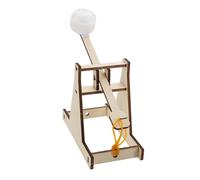 Gatuida DIY Catapult Building Kit Stem Educational Wooden Projectile Launcher Model for Creative Play Critical Thinking and Multiplayer Challenges Ages