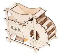 Gatuida DIY Hand Crank Threshing Machine Kit for Scientific Experiments Educational Agricultural for Childrens Science Learning and Creative Invention Projects