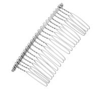 Gatuida Diy Metal Wire Hair Clip Comb 7.8cm 20 Tooth Bridal Wedding Veil Comb Silver Hair Accessories Set