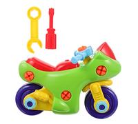Gatuida DIY Motorcycle Educational Plastic Building Blocks Vehicle Model Early Learning Construction Kit for Hand Eye Coordination and Reasoning Skills Development Vibrant Random Color