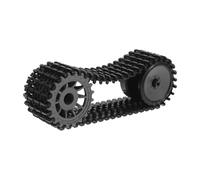 Gatuida DIY Rc Tank Tracks with Coupler Drive Wheels Remote Control Robot Crawler Model Building Kit Realistic Tank Look for Car Track Repair and Replacement Assembly for Creativity