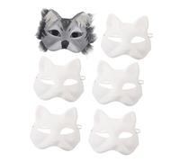 Gatuida DIY Starter Kit Blank Felt Animal Masks for Creative Painting for Masquerade Parties Halloween and Themed Events for Fun Cosplay