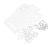 Gatuida DIY Transparent Acrylic Hamster Cage Accessories Kit with Clear Screws Nuts Fixing Sheets Gaskets for Gerbil Mouse and Small Pets Versatile Easy to Clean Secure Fixation for Cage