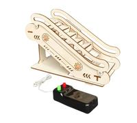 Gatuida DIY Wooden Elevator Lift Kit for Educational Science Model with Conveyor Belt Simulation Hands Puzzle Creative Handmade Experimental Building