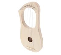 Gatuida DIY Wooden Lyre Harp Kit String Musical Instrument for Beginners with Soundboard Easy Assembly Craft for Adults Music Practice and Family Entertainment