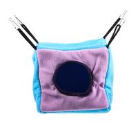 Gatuida Double-layer Hanging Hamster Hammock Cube Cotton Nest Warm Bed for Small Pets Sugar Glider Dwarf Hamster Bedding Suitable for Cages