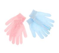 Gatuida Double Side Shower Gloves 2 Pairs Bathing Gloves Gentle Exfoliating Skin-Friendly for Body Scrub Spas