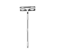Gatuida Double Side Wipe Window Household Window Cleaner Cleaning Brush with Ergonomic Design Adjustable Length Stainless Steel Telescopic Rod for High-rise Building Cleaning