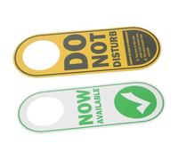 Gatuida Double Sided Do Not Disturb Sign Pendant Hotel Door Hanging Reminder Door Tag for Home Use Decorative with American Humor Design