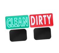 Gatuida Double Sided Magnetic Dishwasher Indicator Sign for Oven Fridge Laundry Room Easy Flip Clean Dirty Magnet for Kitchen Organization and Appliance Use