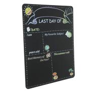 Gatuida Double Sided Wooden School Chalkboard Sign Reusable First Day of School Message Board for Kindergarten Classroom Decor