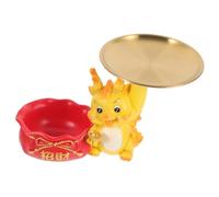 Gatuida Dragon Design Entrance Key Holder Tray Jewelry Storage Organizer Decorative Resin Dish for Coins Candy Snacks and Keys Artistic Desktop Organizer for Entryway and Home Decor