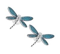 Gatuida Dragonfly Earrings Blue Drip Oil Design Women Fashionable Ear-studs Girls Ear Decorations Silver