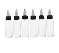Gatuida Dropping Bottles with Lids Transparent Liquid Applicator Bottles for Paint Cooking DIY Art Leak Refillable Sub Bottling Lightweight
