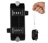 Gatuida Dual Mechanical Score Counter Handheld Tally Clicker with Clear Display for Baseball Golf Sports Lightweight Portable Black