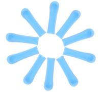 Gatuida Ear Spoon Sleeves Replacement 10Pcs Soft Silicone Blue Covers for Ear Wax Cleaning Tools Use
