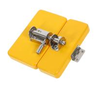 Gatuida Educational Busy Board with Yellow Door Latch Fine Motor Skills Development Hand-eye Coordination Creative Sensory Learning for Ages