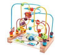 Gatuida Educational Ocean Traffic Beaded Maze for Wooden Cognitive Plaything with Smooth Beads for Hand Coordination and Early Learning Gift