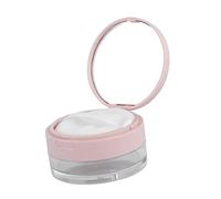 Gatuida Elastic Loose Powder Box 15g Mirror and Plant Velvet Puff Makeup Powder Container for Home Use Portable Cosmetic Storage