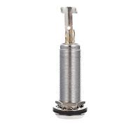 Gatuida Electric Guitar Bass Audio Metal Socket Silver Copper Barrel Jack Replacement Part with High Sensitivity and Easy to Install Features for Electric Guitar and Bass
