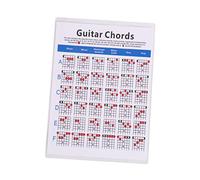 Gatuida Electric Guitar Chord Practice Guide Copper Plate Paper Finger Training Chart for Beginners Lightweight and Portable Chord Reference for Students and Teachers