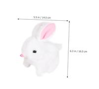 Gatuida Electric Plush Rabbit, Interactive Imitation Bunny with Jumping and Sound, Soft Animal Plush for Easter and Cognitive Play, Battery Not Included Random Color Random Color