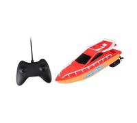Gatuida Electric Remote Control Speedboat for Tilt Design for Pools Bathtubs Lakes and Rivers Red and Yellow Without Batteries