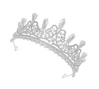 Gatuida Elegant Pearl Wedding Crown Hair Jewelry for Brides Rhinestone Tiara Headband for Bridal Hair Accessory Classic Formal Event Headpiece for Women