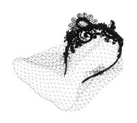 Gatuida Elegant Rhinestone Bridal Headband with Mesh Veil Lightweight Comfortable Fit for Wedding and Tea Party Versatile Hair Accessory for Brides and Bridesmaids