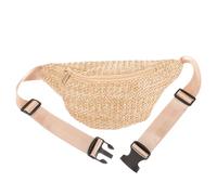 Gatuida Elegant Straw Woven Waist Bag for Women Tote Bags Men Cross Body Side Holiday Waist Pouch Summer Fanny Pack Chest Storage Pouch Summer